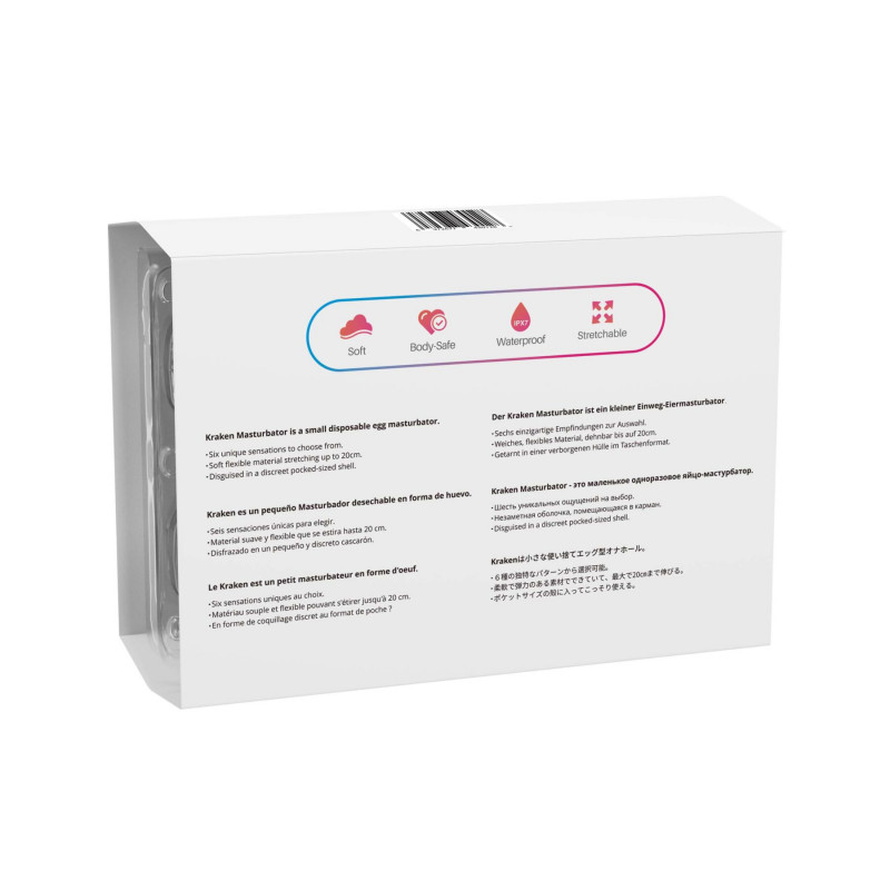 Lovense Kraken: детальний вигляд одного мастурбатора-яйця збоку, демонструє текстуру