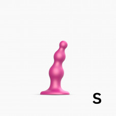 Насадка для страпона Strap-On-Me Dildo Plug Beads Framboise Metallic S — Keks-Hub