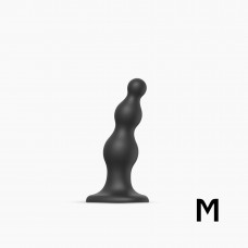 Насадка для страпона Strap-On-Me Dildo Plug Beads Black M — Keks-Hub