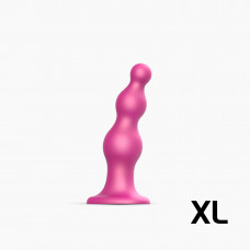 Насадка на страпон Strap-On-Me Dildo Plug Beads Framboise Metallic XL — Keks-Hub