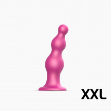 Насадка для страпона Strap-On-Me Dildo Plug Beads Framboise Metallic XXL — Keks-Hub