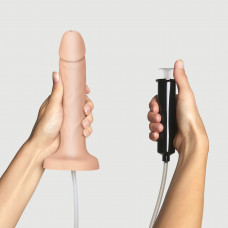 Фалоімітатор Strap-On-Me Squirting Cum Dildo Realistic Vanilla, діам. 3,5 см, силікон — Keks-Hub