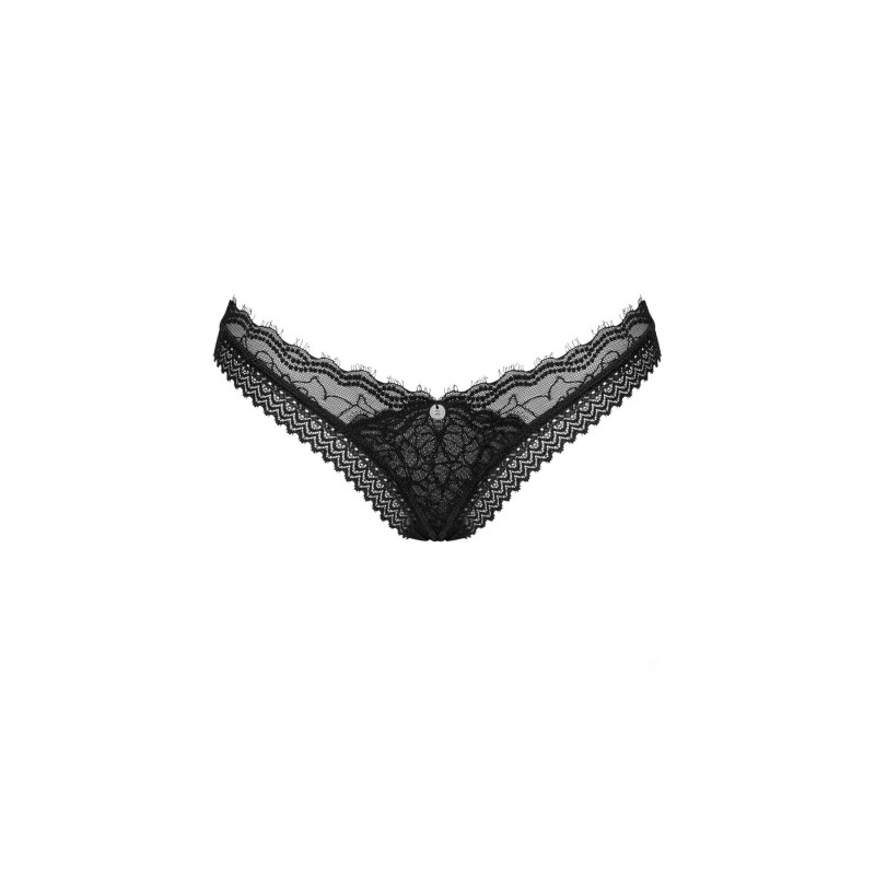 Фрагмент мережива трусиків-стрінг Obsessive Medilla, текстура тканини