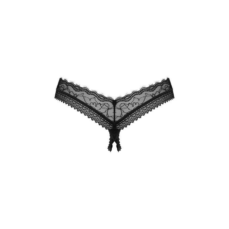 Трусики Obsessive Medilla crotchless thong XL/2XL - вид ззаду, акцент на стрінг