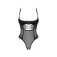 Боді Obsessive Roxelia crotchless teddy XL/2XL - вид збоку