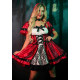 Модель у еротичному костюмі Червоної Шапочки Leg Avenue Gothic Red Riding Hood XL, демонстрація образу
