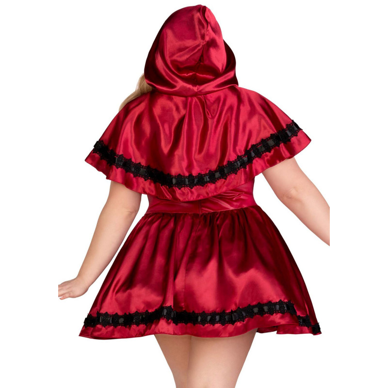 Еротичний костюм Червоної шапочки Leg Avenue Gothic Red Riding Hood 1X–2X, детальний вигляд сукні