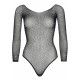 Боді Leg Avenue Crystalized bodysuit Black One Size, як стильний елемент образу