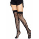 Панчохи з сіткою Leg Avenue 420 Net thigh highs Black - текстура матеріалу