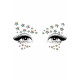 Упаковка наклейок на тіло Leg Avenue Celeste face jewels sticker, що світяться в темряві