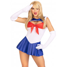 Еротичний костюм Сейлор Мун Leg Avenue Sexy Sailor XS сукня рукавички бант