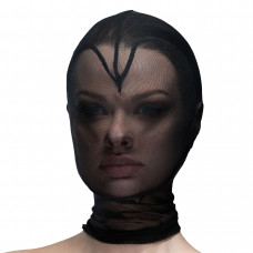 Маска Feral Feelings Hearts Mask сітка, із повністю закритим обличчям, чорна — Keks-Hub