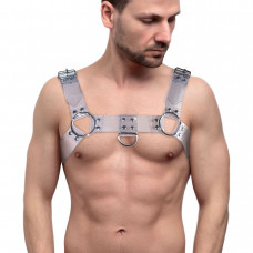 Чоловіча портупея Feral Feelings Bulldog Harness Transparent — Keks-Hub
