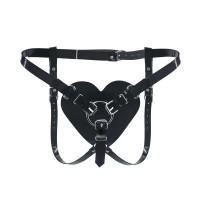 Трусики для страпона Feral Feelings Hearts Strap-on Belt Black