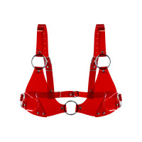 Ліфчик Feral Feelings Feral Feelings Bikini Top Red Trasparent