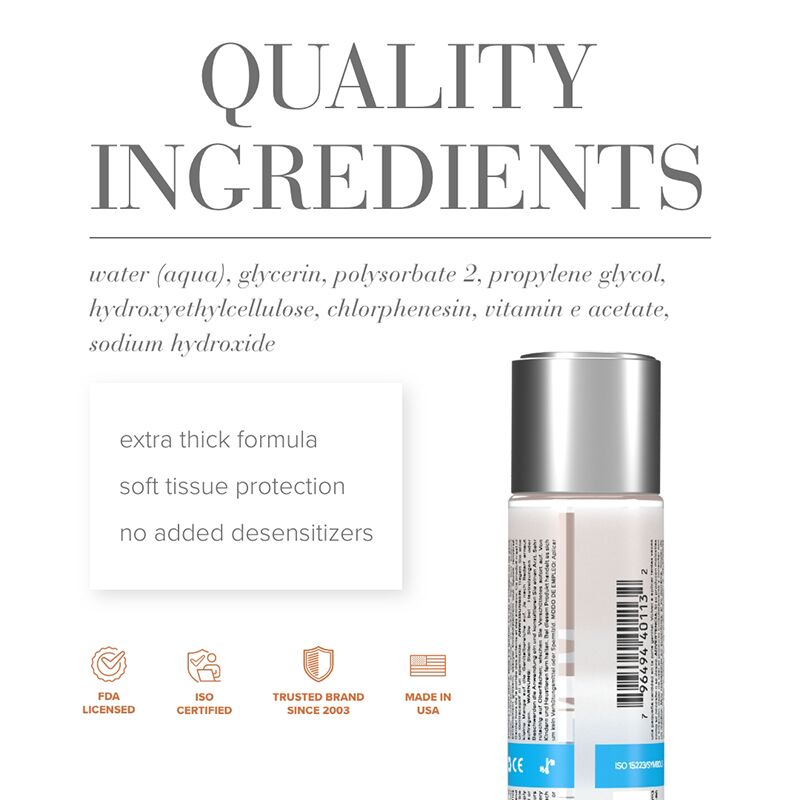 Текстура густої анальної змазки JO ANAL H2O THICK, 240 мл, демонстрація однорідності