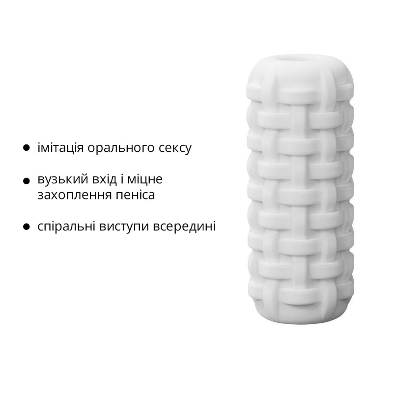 Текстура внутрішньої поверхні мастурбатора Otouch DECOR 1-A: деталі спіральних виступів