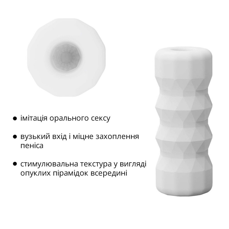 Внутрішня текстура мастурбатора Otouch DECOR 1-B з пружними пірамідками