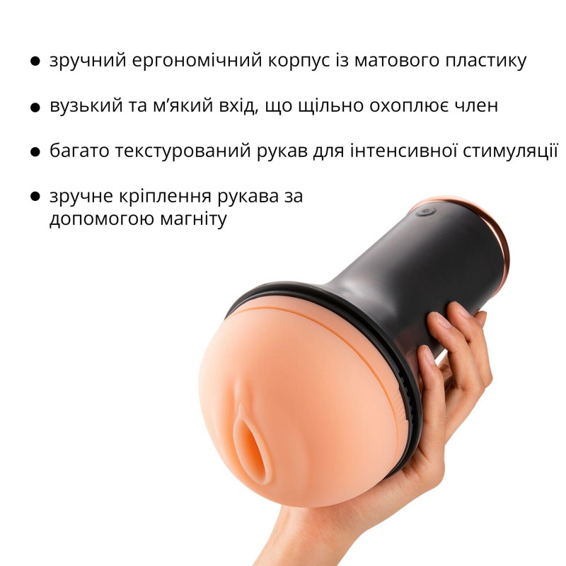 Детальний вигляд вагінального 4D-каналу мастурбатора Otouch INSCUP 1