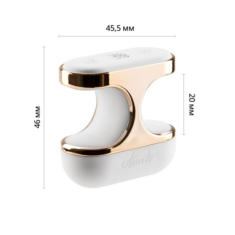 Вібратор Otouch Yu збоку, демонстрація ергономічної форми для пальця