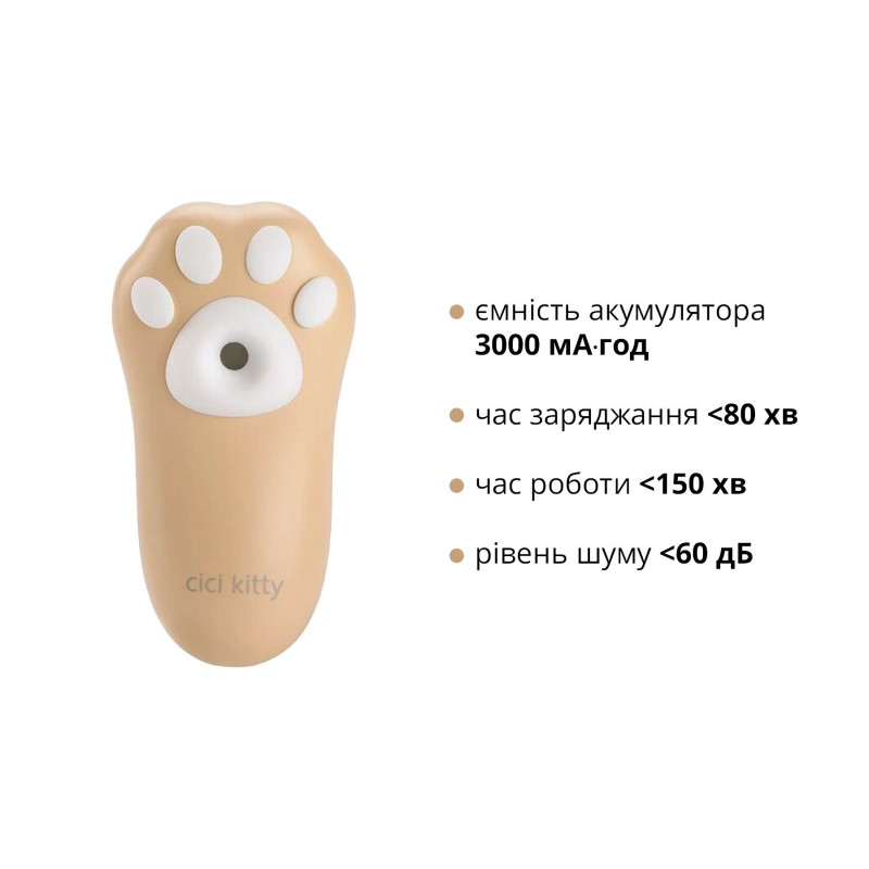 Текстура силіконового покриття вакуумного стимулятора Otouch Cici Kitty, м'якість і безпека