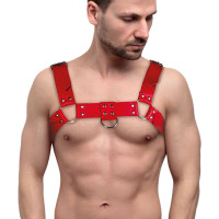 Чоловіча портупея Feral Feelings Bulldog Harness Red
