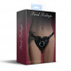 Упаковка чорних трусиків Серце для страпону Feral Feelings Hearts Strap-on Belt Black