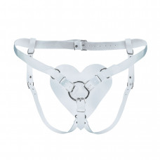 Трусики для страпону Feral Feelings Hearts Strap-on Belt White — Keks-Hub