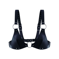 Ліф Feral Feelings Bikini Top Black Натуральна шкіра