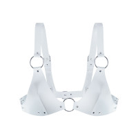 Ліф Feral Feelings Bikini Top White, натуральна шкіра