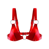 Ліф Feral Feelings натуральна шкіра Bikini Top Red