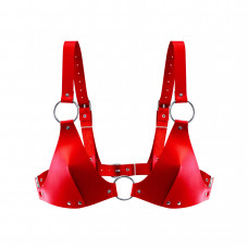 Ліф Feral Feelings натуральна шкіра Bikini Top Red — Keks-Hub