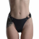 Вид збоку на трусики Feral Feelings String Bikini Black (SO9423) - підкреслюють форми.