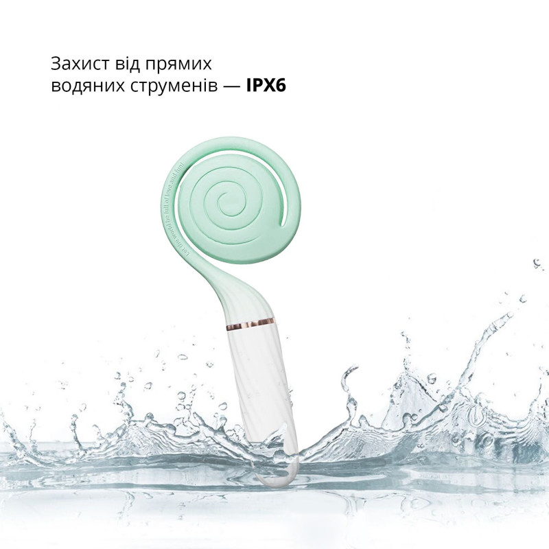 Пульсатор вакуумний Otouch LOLLIPOP Teal - повний комплект, аксесуари