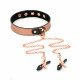 Нашийник Liebe Seele Rose Gold Memory Collar, демонструє гнучкість, вид у русі