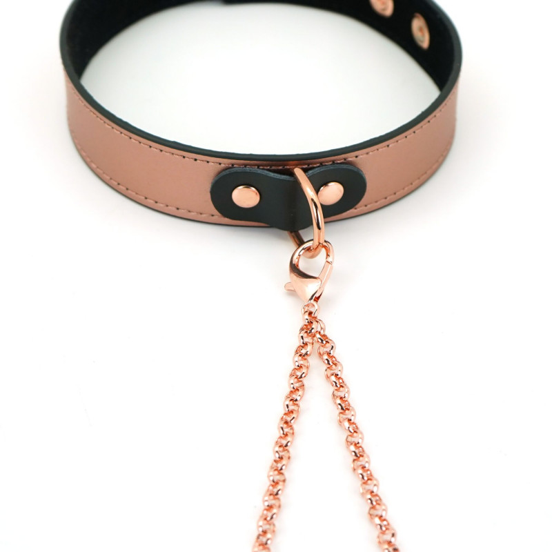 Нашийник Liebe Seele Rose Gold Memory Collar, стилізований з іншими аксесуарами