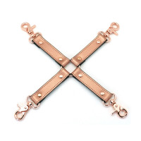Хрестовина Liebe Seele Rose Gold Memory Hog Tie, натуральна шкіра, рожеве золото