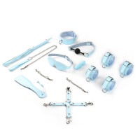 БДСМ-набор Liebe Seele Macaron 9pcs Bondage Kit Mint, 9 предметов, мини-ванд