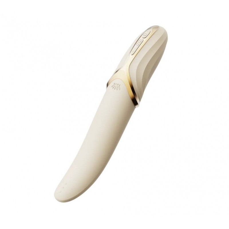 Вібратор Zalo EVE Ivory White, демонстрація режиму підігріву