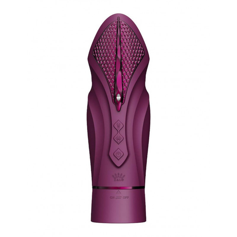 Текстура оксамитового покриття (velvet) смарт секс-машини Zalo Sesh Velvet Purple, приємна на дотик