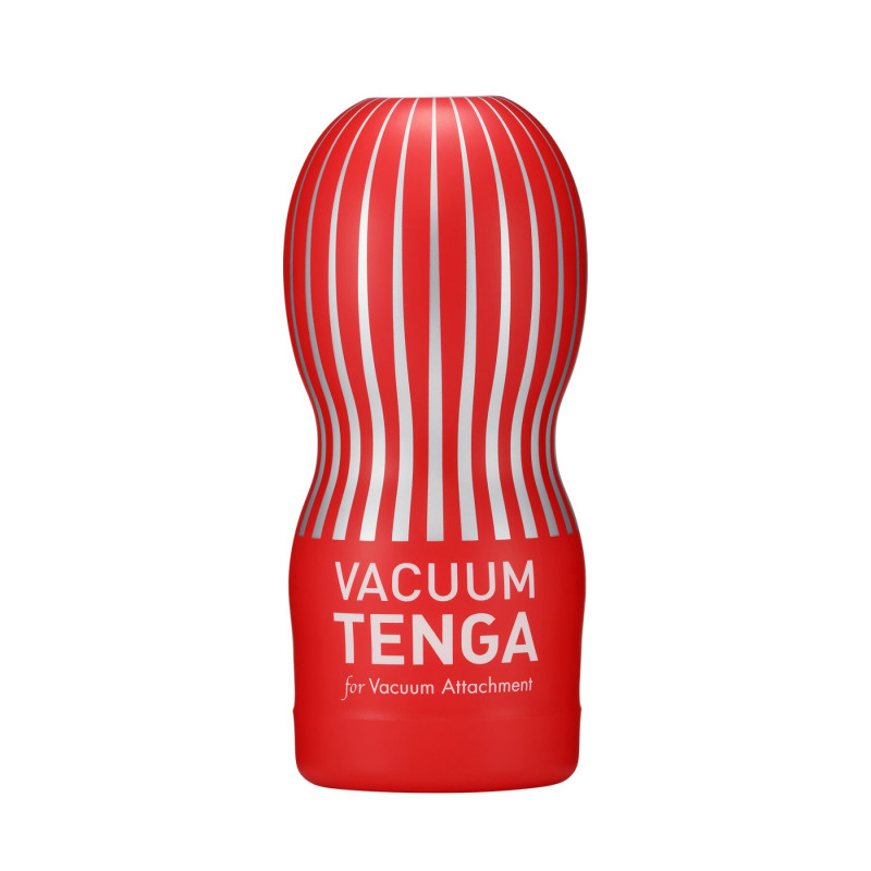 Мастурбатор Tenga Vacuum Cup VACUUM MAX, вид збоку, демонструє текстуру