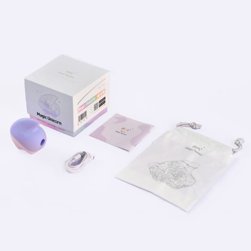 Аксесуари до вакуумного кліторального стимулятора Magic Motion Unicorn Purple, зарядний пристрій