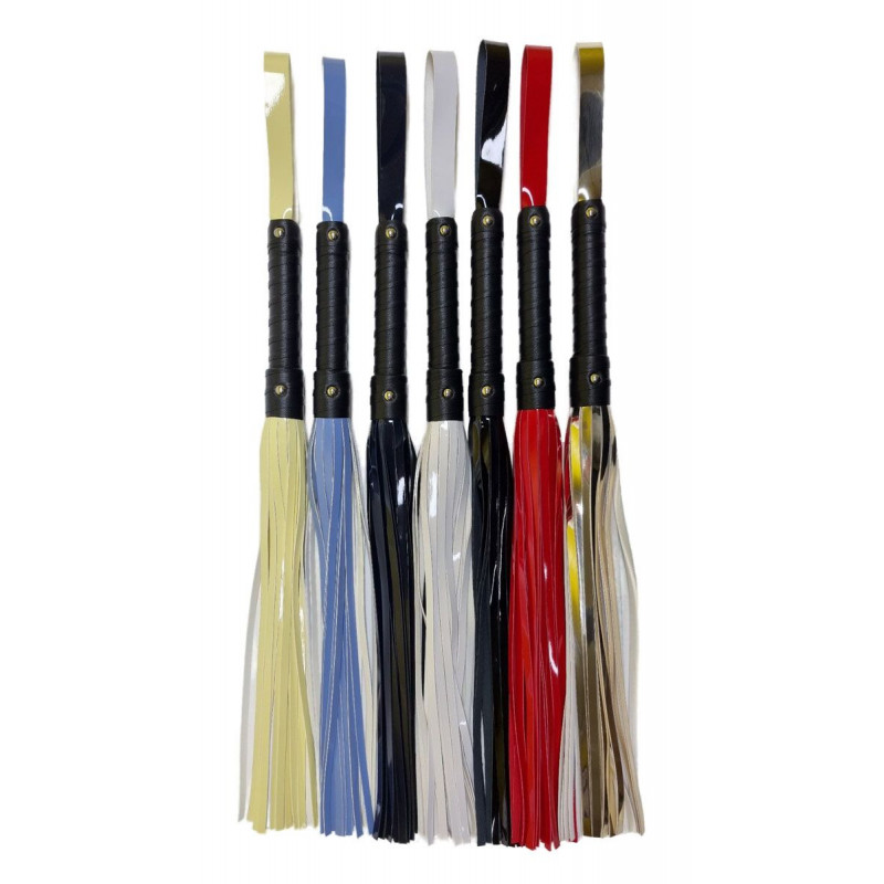 Флогер Flirty ЕКО лакований золотий – вигляд збоку, демонстрація форми