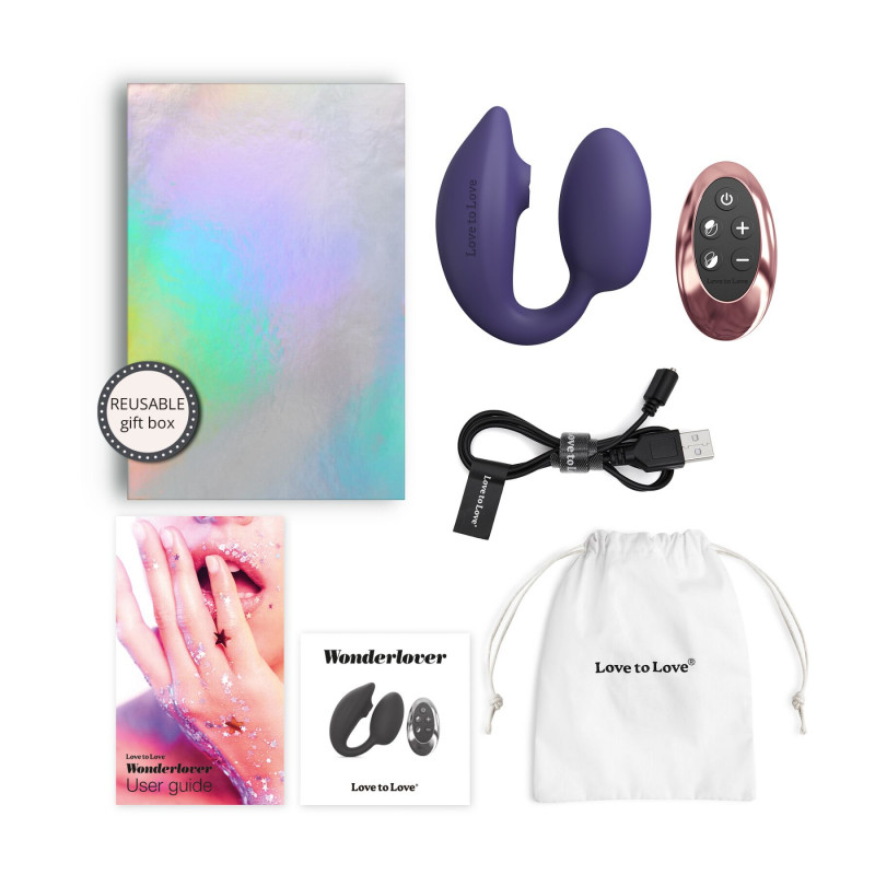 Віброяйце Love To Love Wonderlover Midnight Indigo: демонстрація розміру