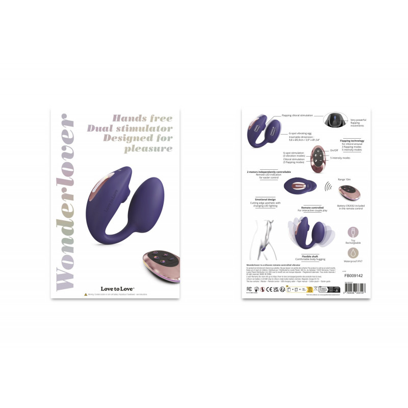 Віброяйце Love To Love Wonderlover Midnight Indigo: в дії, демонстрація вакуумної стимуляції