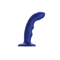 Насадка для страпона Strap-On-Me TAPPING DILDO WAVE – NIGHT BLUE, М
