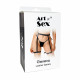 Комплект гартерів Art of Sex Geneva, акцент на деталях кріплення, натуральна шкіра