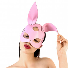 Шкіряна маска Зайчика Art of Sex Bunny mask Рожева — Keks-Hub