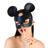 Кожаная маска мышки Art of Sex - Mouse Mask, Черная