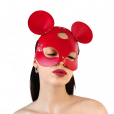 Шкіряна маска мишки Art of Sex - Mouse Mask, Червона — Keks-Hub